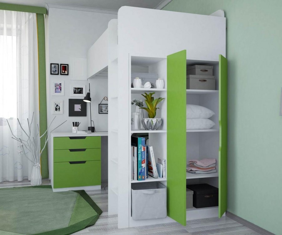 Кровать чердак полини Симпл