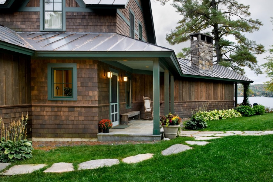 Фасад дачного домика