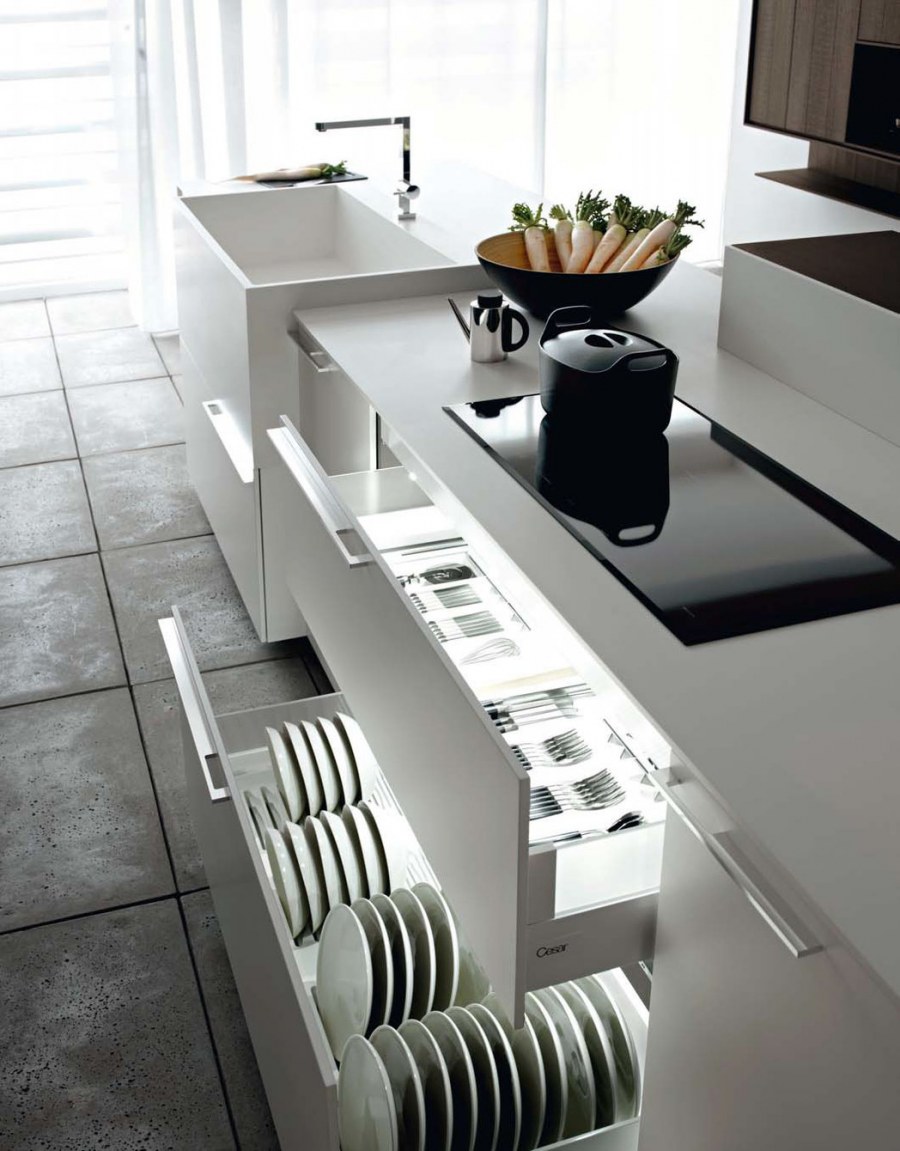 Необычные кухонные ящики