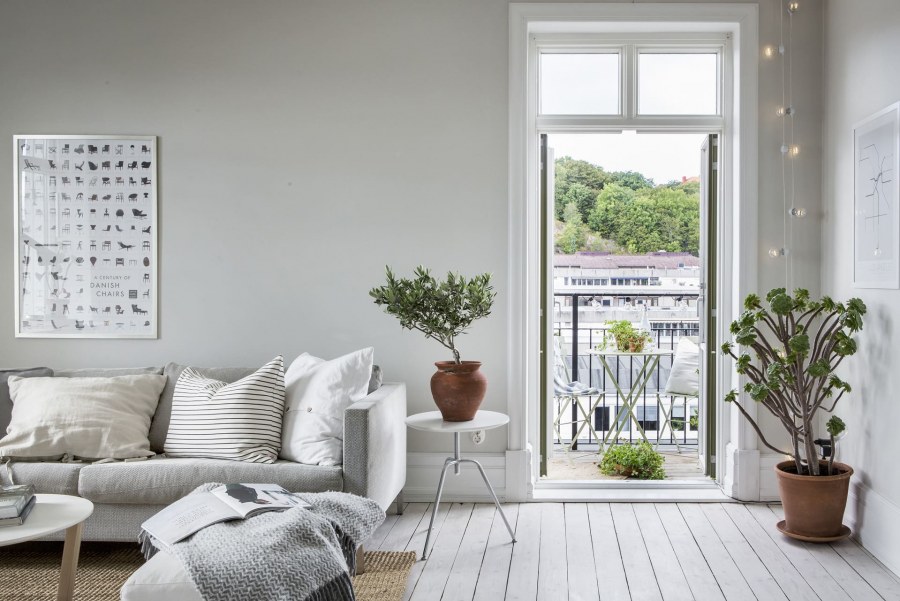 Цветы в скандинавском интерьере