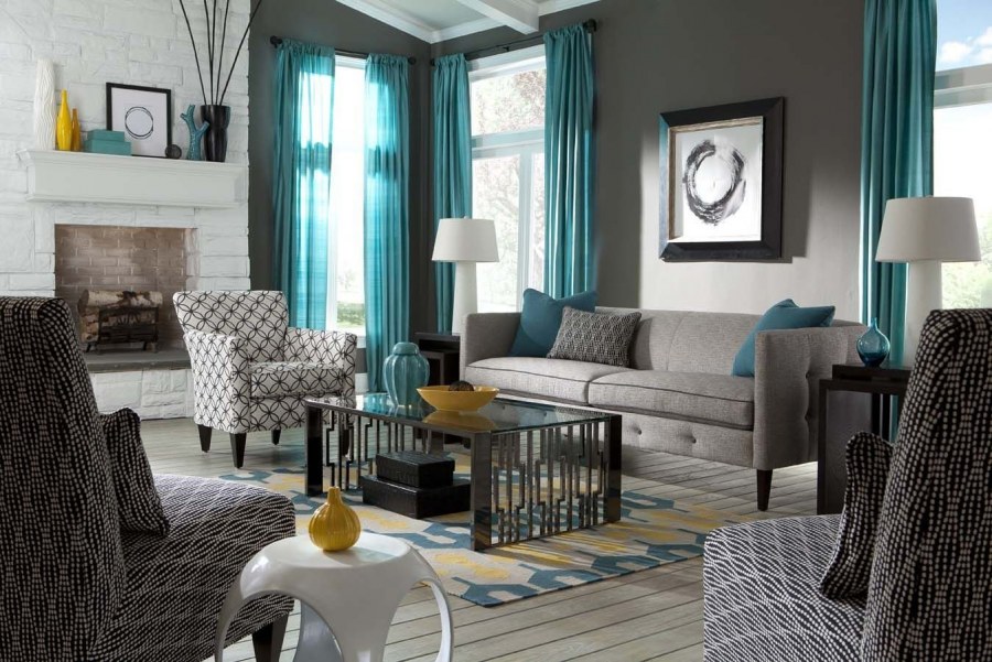 Бирюза с серебром в интерьере