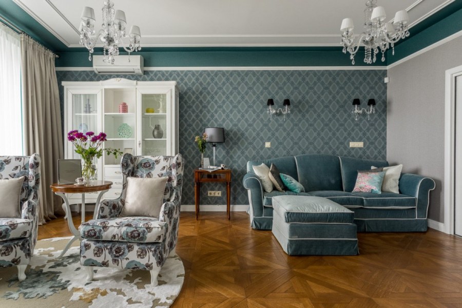 Спальня в салатовом цвете