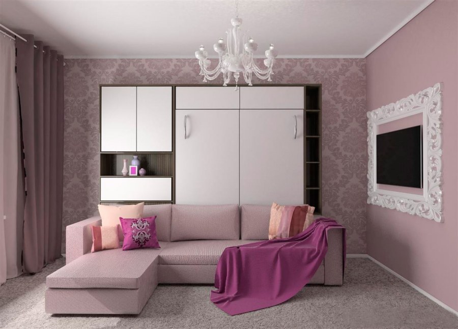 Шкаф-кровать диван трансформер TRANSMEB блюз