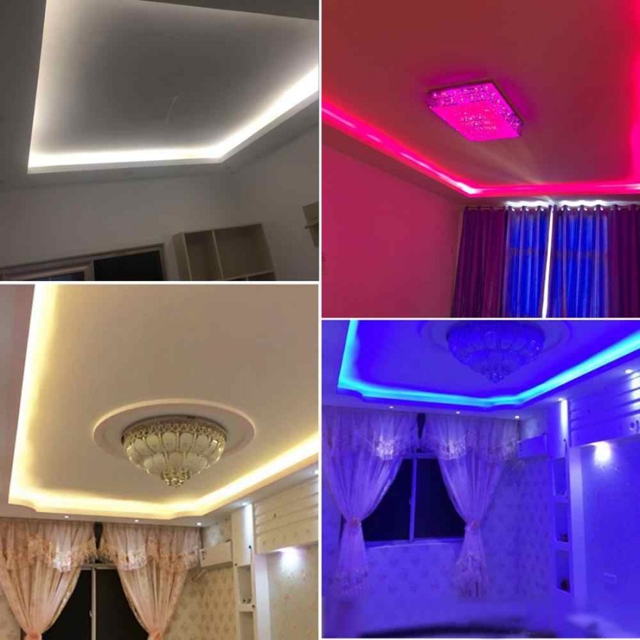 Светодиодная лента 220в на потолке с пультом