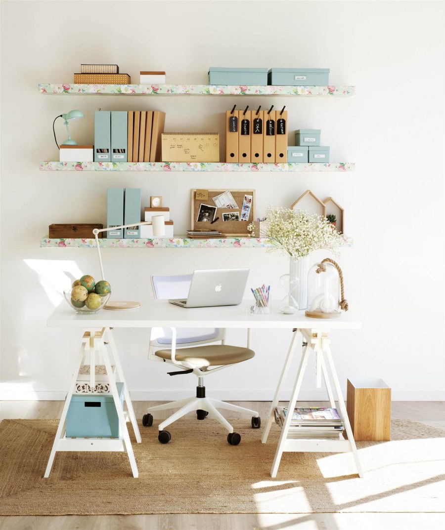 Рабочее место в скандинавском стиле