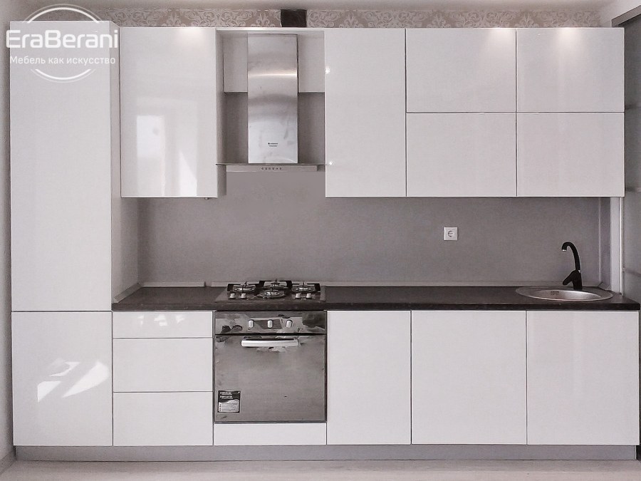 Кухня белый глянец рал 9010