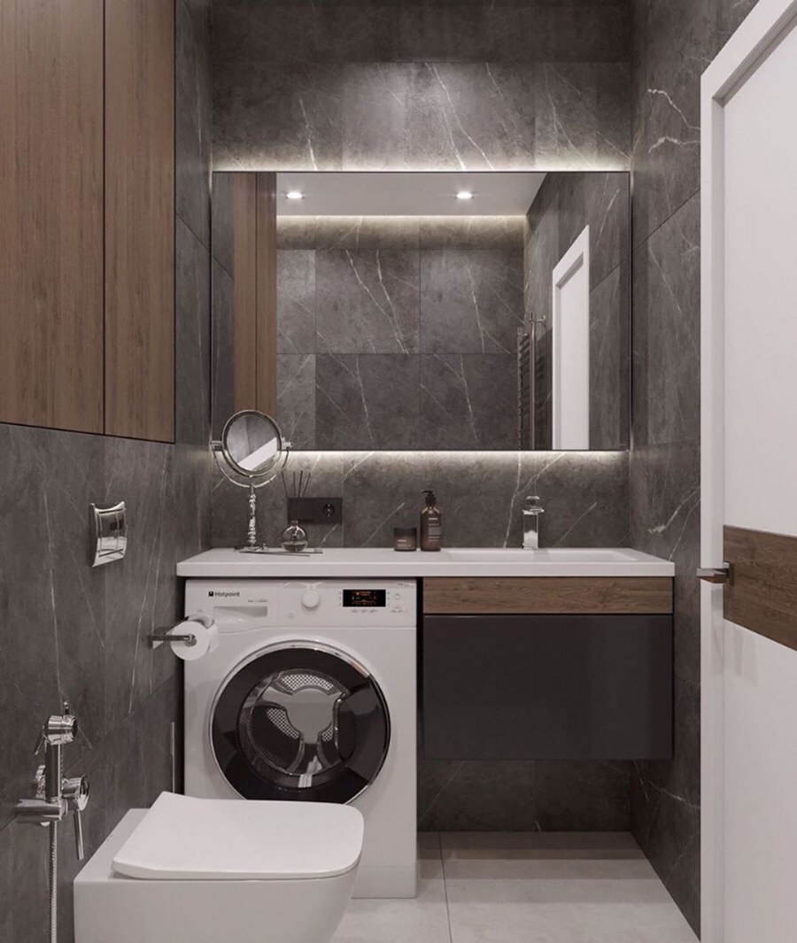 Планировка санузла со стиральной машиной