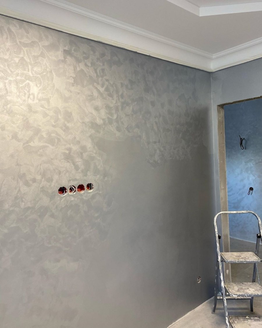 Вместо обоев штукатурка декоративная