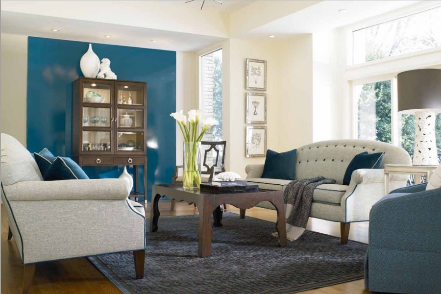 Интерьер с зелеными акцентами