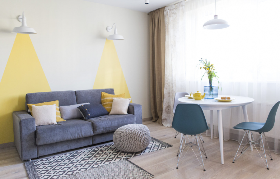 Акцентная стена в интерьере