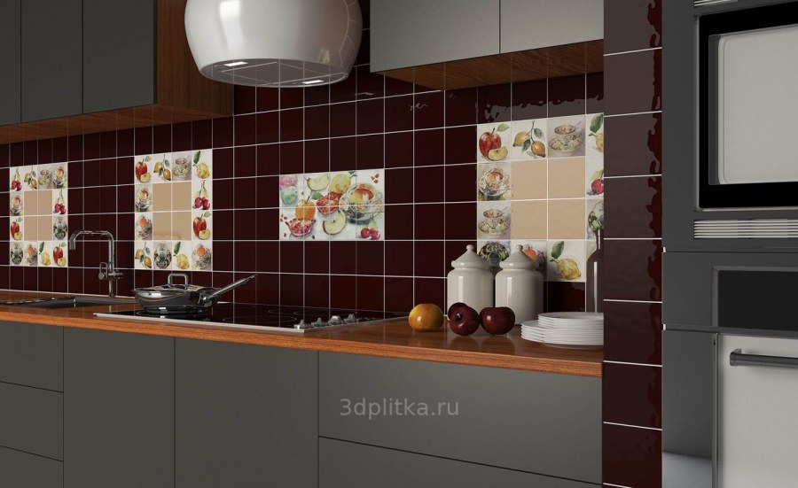 Кухня зебрано лофт