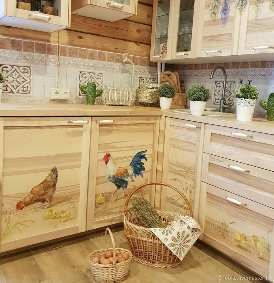Кухонный гарнитур в деревенском стиле
