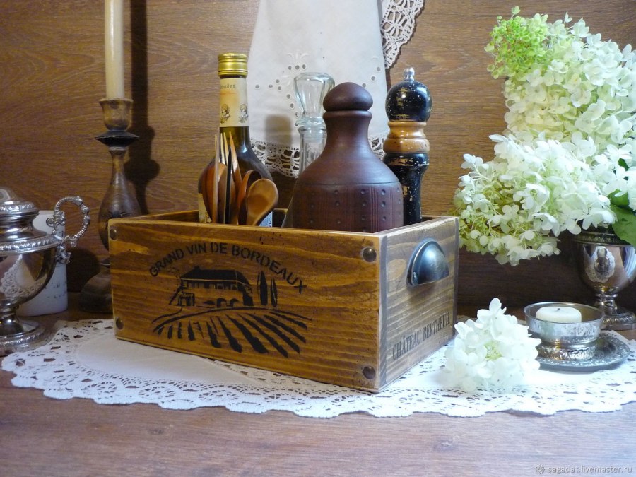 Старинный винный поднос