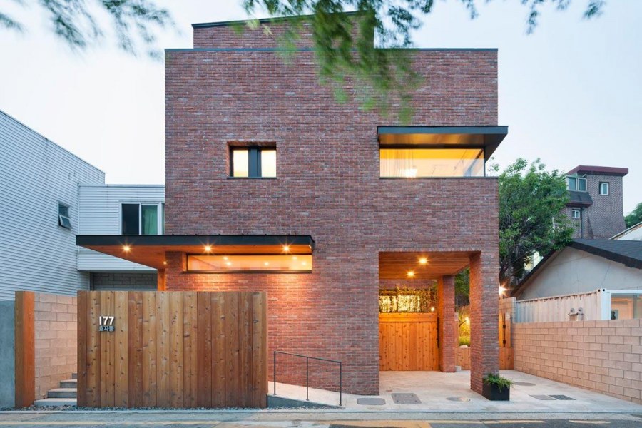 Загородный дом в стиле лофт фасад