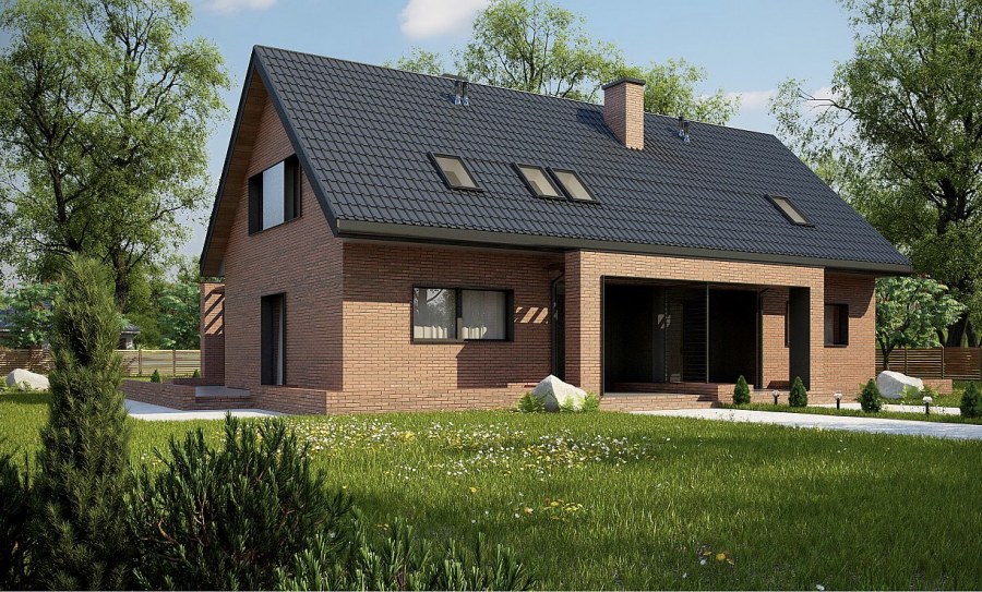 Дом z500 с мансардой