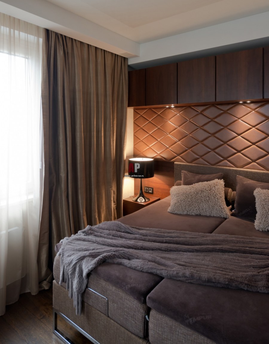 Мягкие панели на стену в спальню