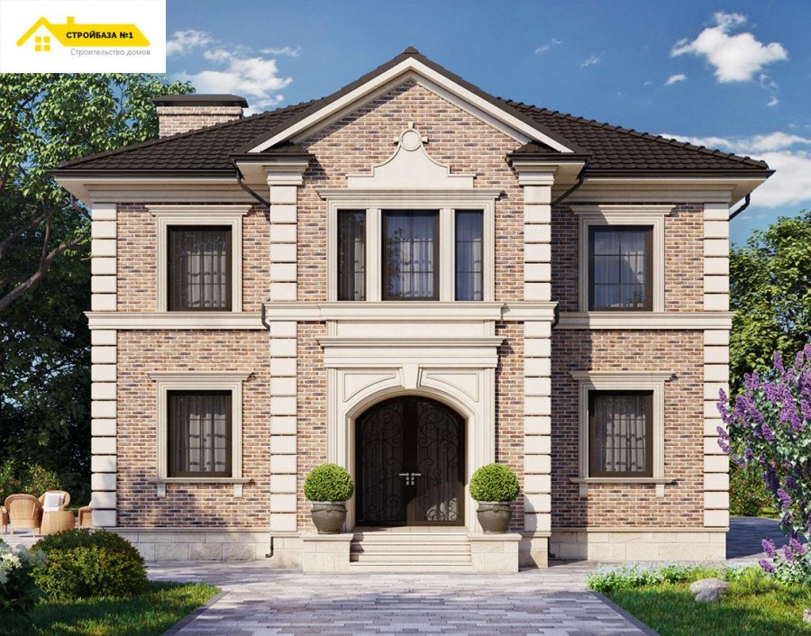Классический дом из кирпича