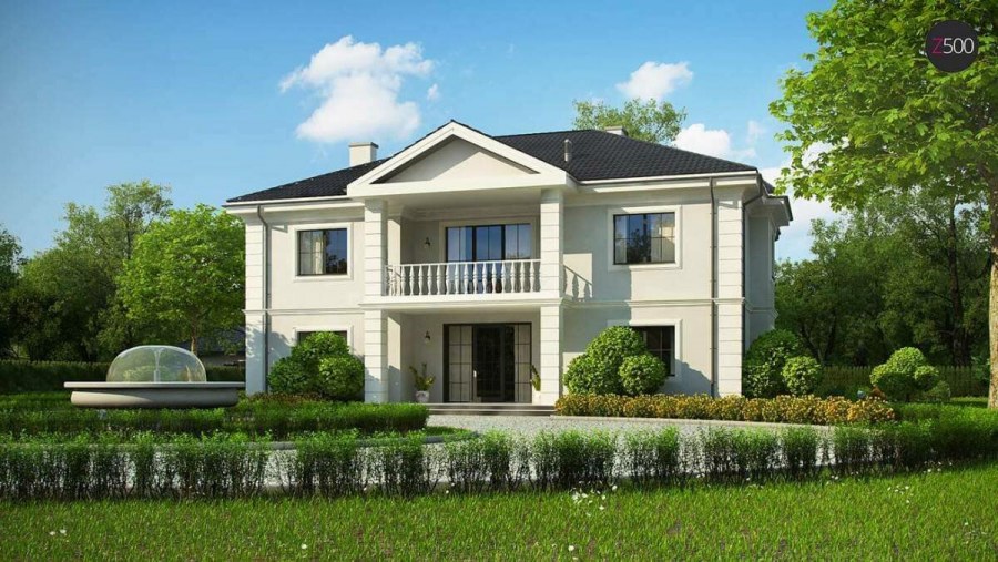 Классический двухэтажный дом