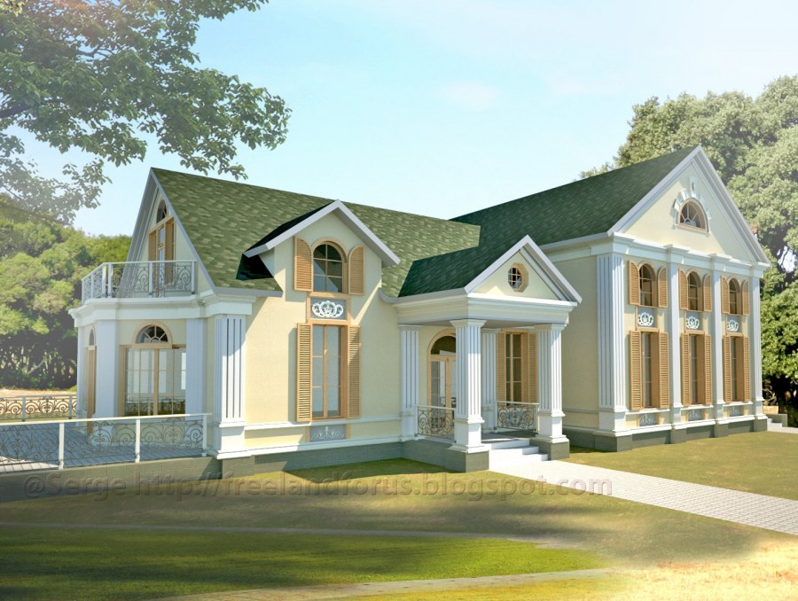 Домик с колоннами