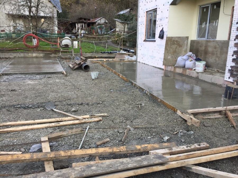 Площадка для беседки из бетона