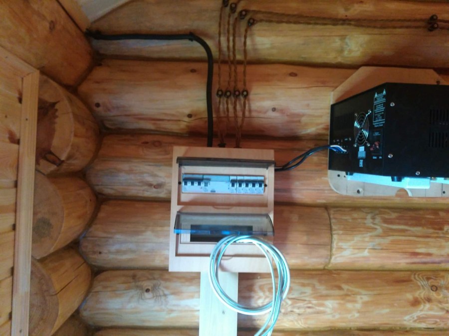 Щиток в деревянном доме