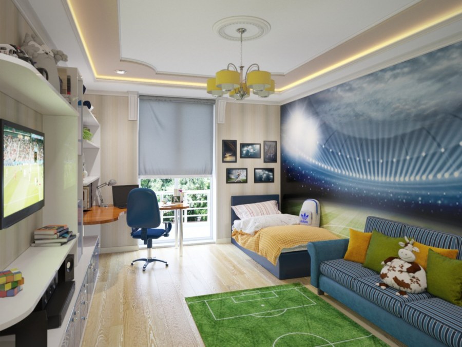 Интерьер детской комнаты для мальчика 4 лет