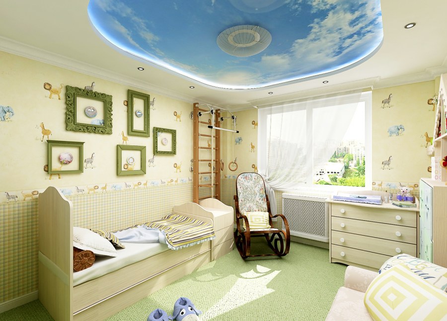 Детская для младенца интерьер
