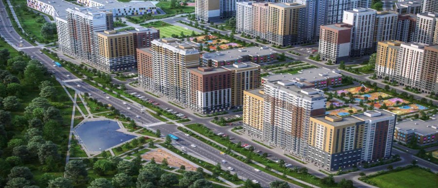 ЖК Южная Битца вид со стороны Варшавского шоссе