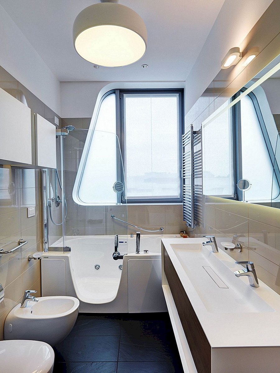 ванная комната 8м2 с окном дизайн