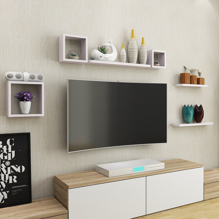 Полки над телевизором