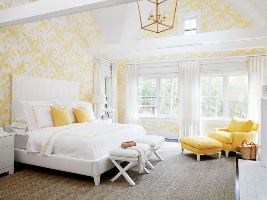 Шторы в спальню в стиле арт деко