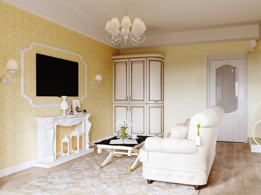 Стены цвета слоновой кости