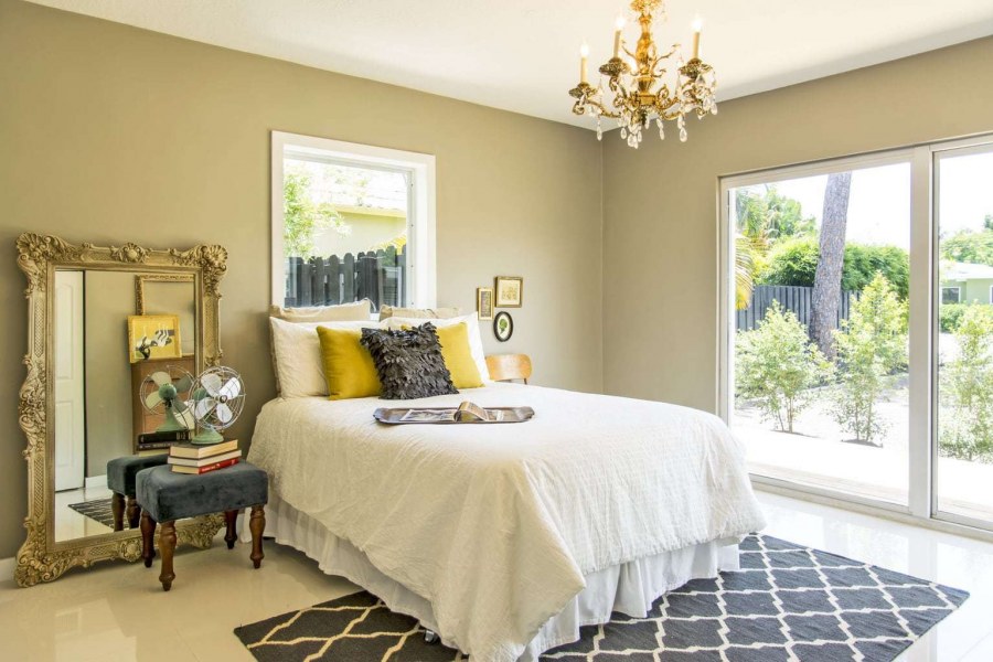 Лимонный цвет стен в интерьере