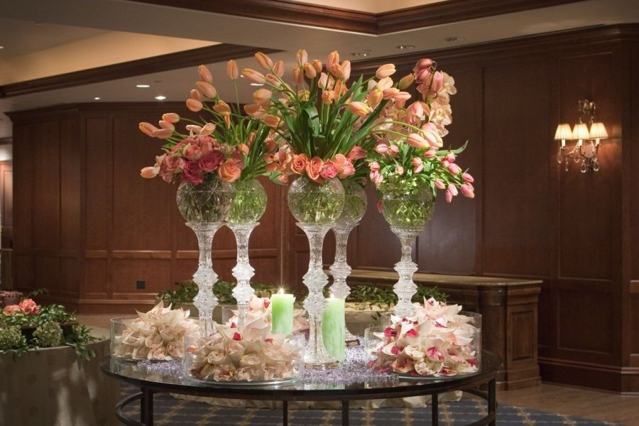 Композиции из цветов для интерьера