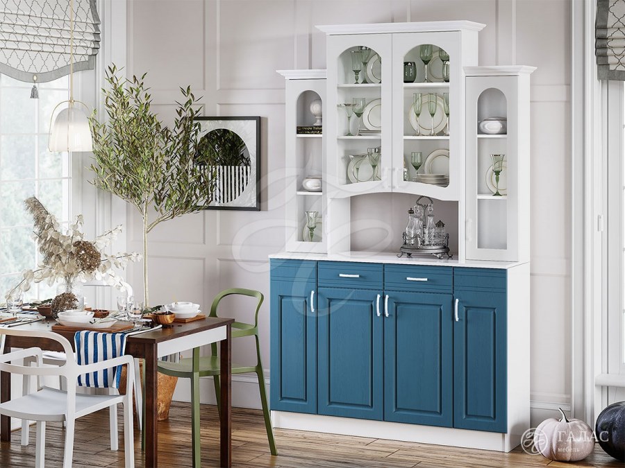 Буфет Констанция 4-х створчатый белый