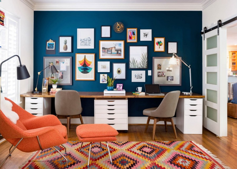 Сочетание цветов в интерьере офиса