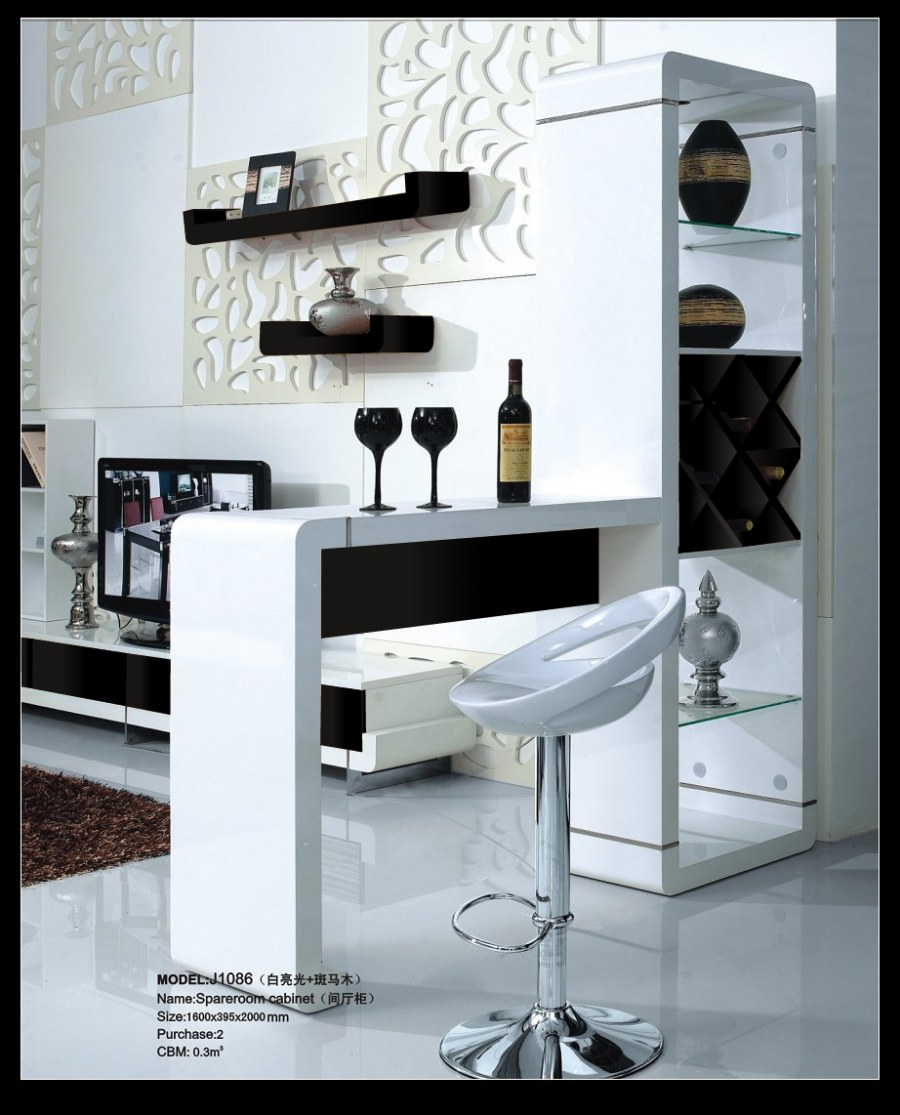 Барная стойка с полочками