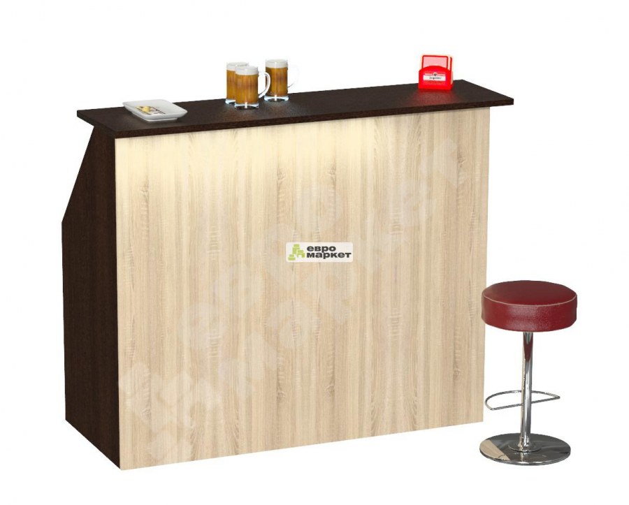 Барная стойка №6а, дуб сонома