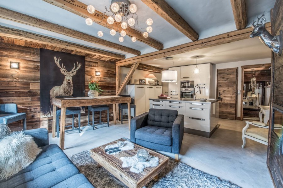 Шале Куршевель гостиная