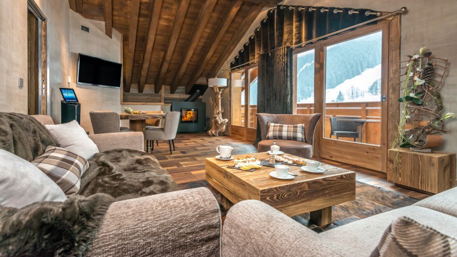 Интерьер в отеле на горнолыжном курорте