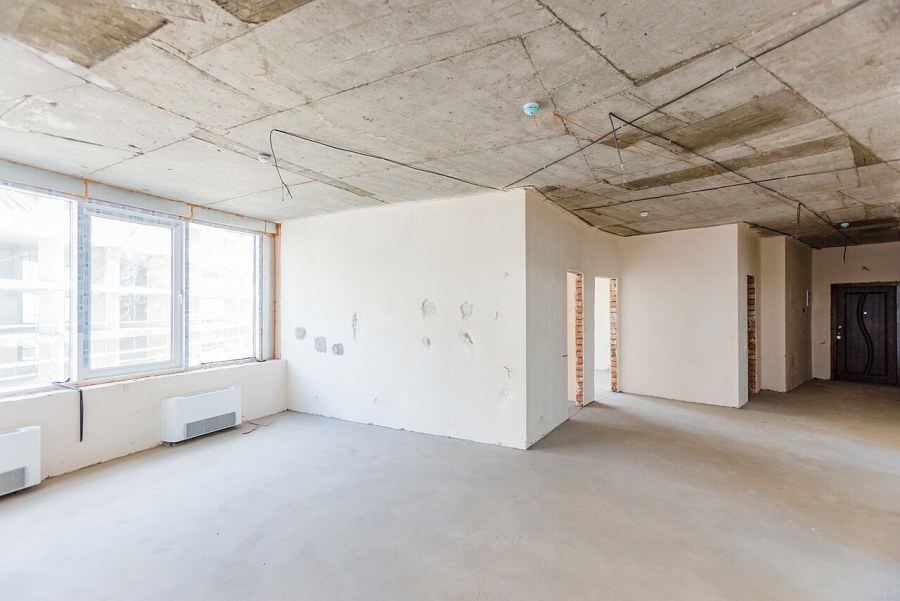 Интерьер в черновой отделке