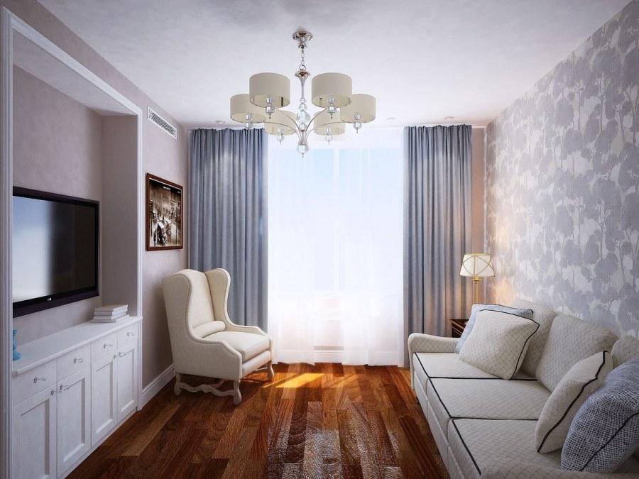 Интерьер гостевой комнаты в квартире