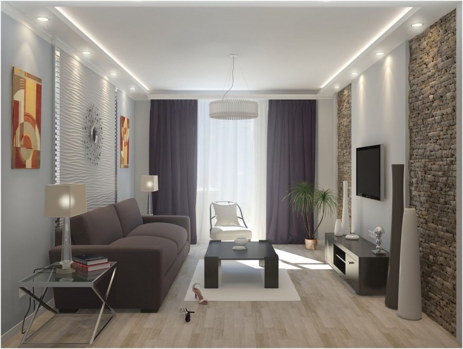 Интерьер гостевой комнаты в квартире