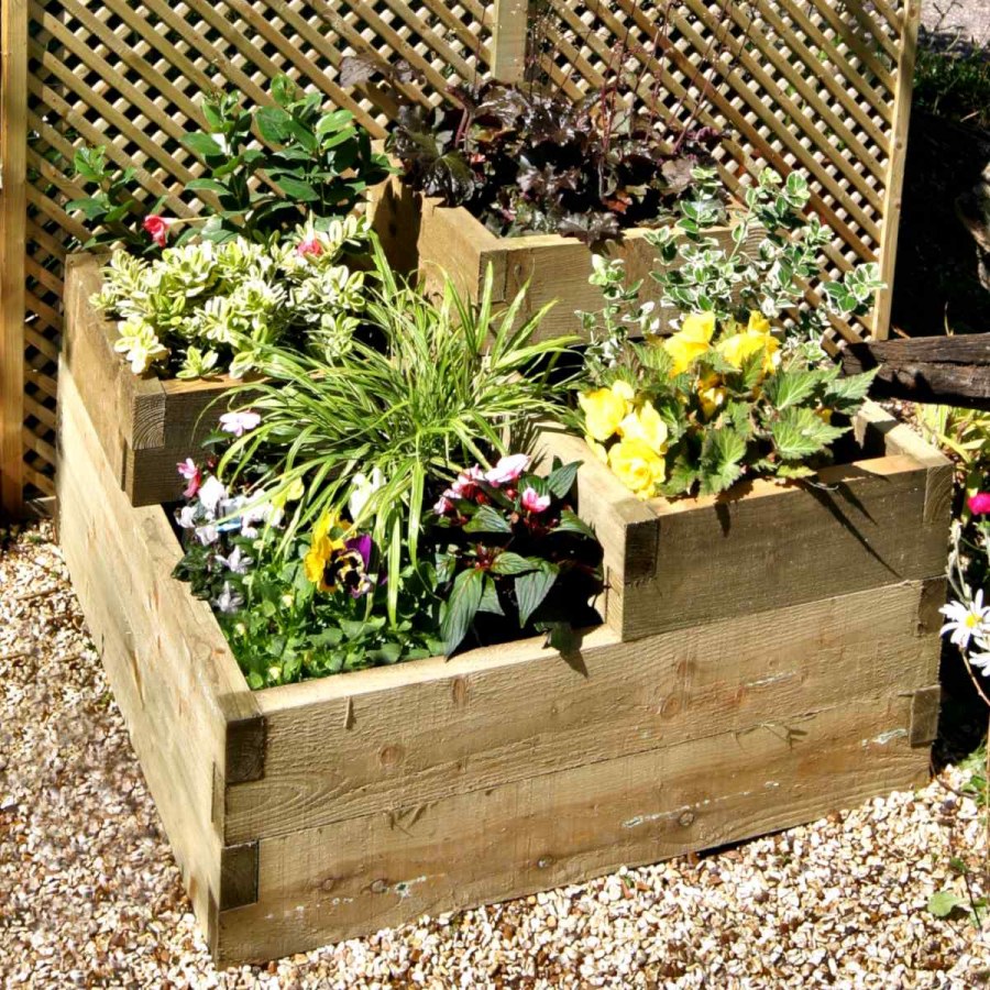 Грядки вокруг деревьев