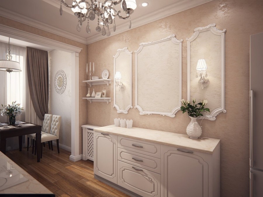 Венецианская штукатурка в неоклассике