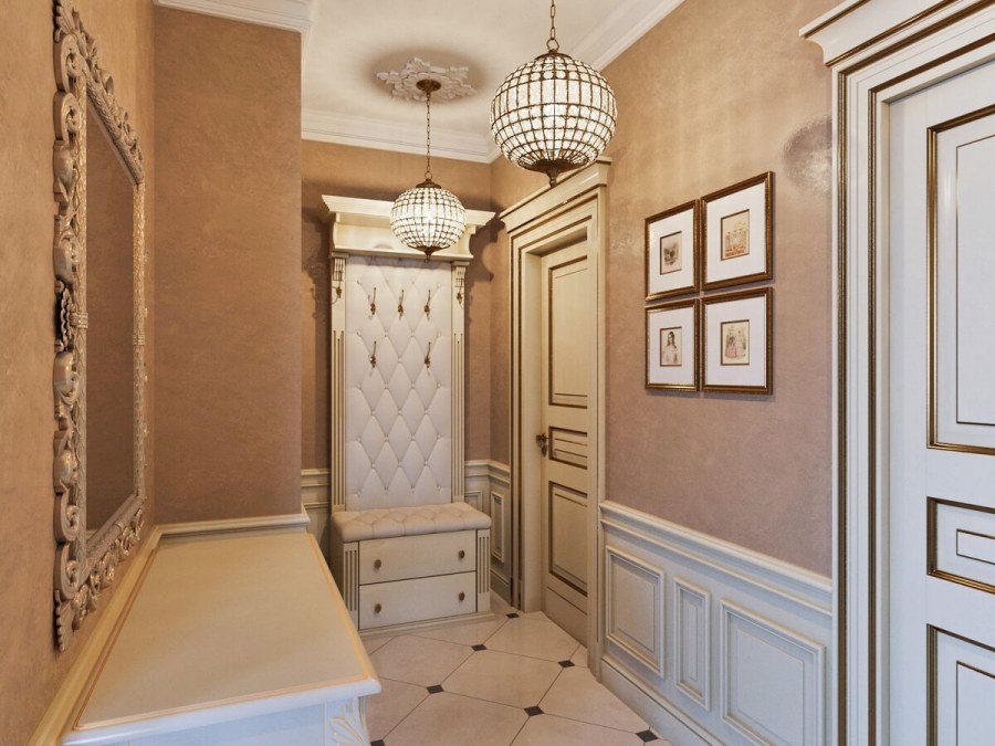 Коридор в классическом стиле