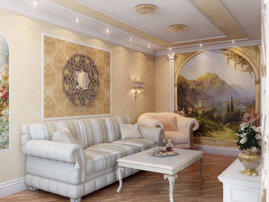 Лепнина фрески Элит интерьер