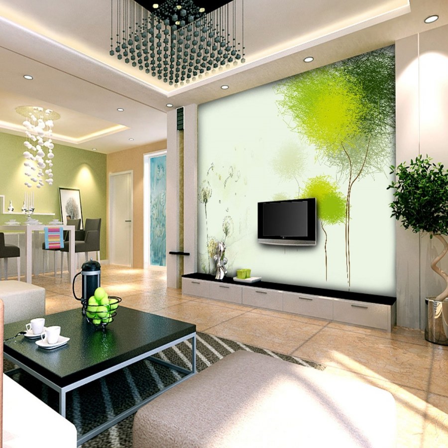 Стены в гостиной