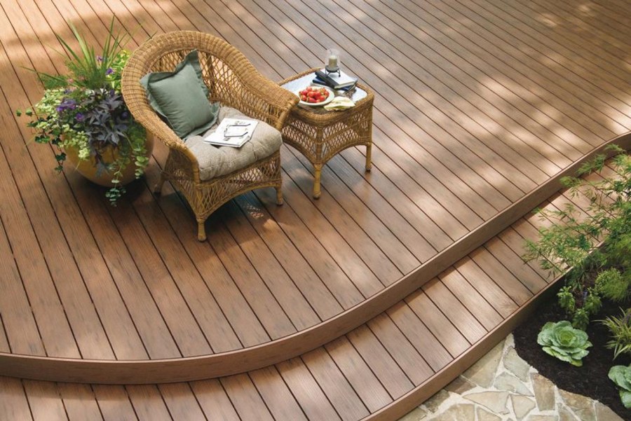 Деревянный настил круглый