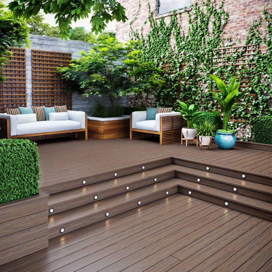 Подпорная стенка из ДПК